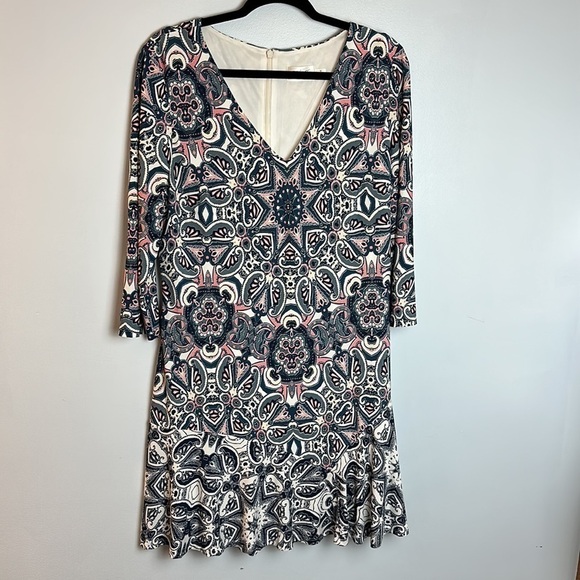 Eliza J Multicolor Paisley A-line Dress 14 - Picture 2 of 8